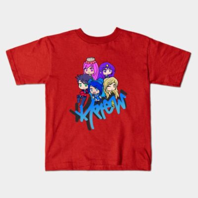 Cool Gacha Krew Kids T-Shirt Official ItsFunneh Merch