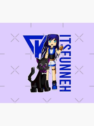 Itsfunneh Funneh Krew Dog Gamer Fan Art 2022 Tapestry Official ItsFunneh Merch