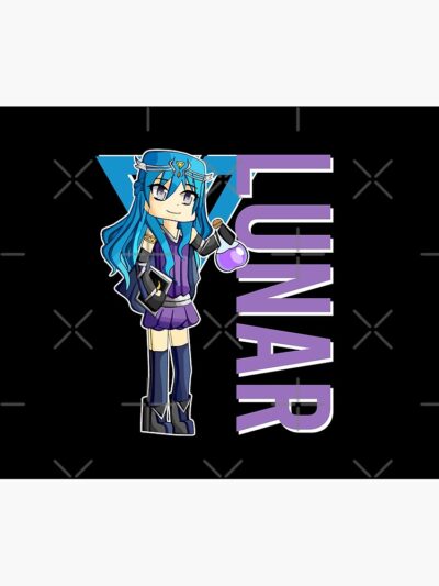 Lunar Itsfunneh Funneh Krew Gamer Fan Art 2022 Tapestry Official ItsFunneh Merch