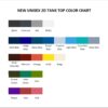 tank top color chart - ItsFunneh Store