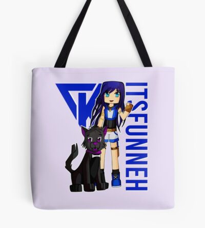 Itsfunneh Funneh Krew Dog Gamer Fan Art 2022 Tote Bag Official ItsFunneh Merch