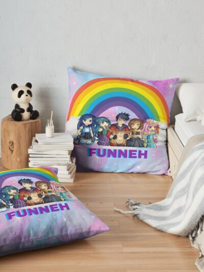 Itsfunneh Krew  Game Throw Pillow Official ItsFunneh Merch