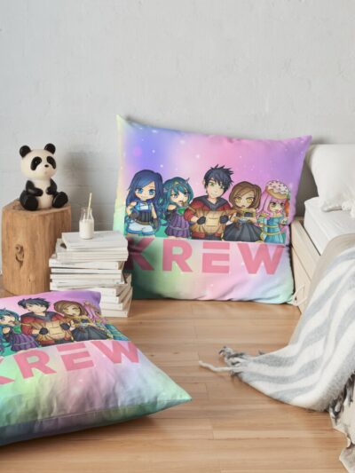 The Krew Throw Pillow Official ItsFunneh Merch