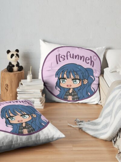 Itsfunneh Krew Throw Pillow Official ItsFunneh Merch