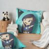 Cute Chibi Funneh Throw Pillow Official ItsFunneh Merch