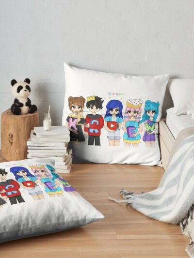 Itsfunneh And The Krew Throw Pillow Official ItsFunneh Merch