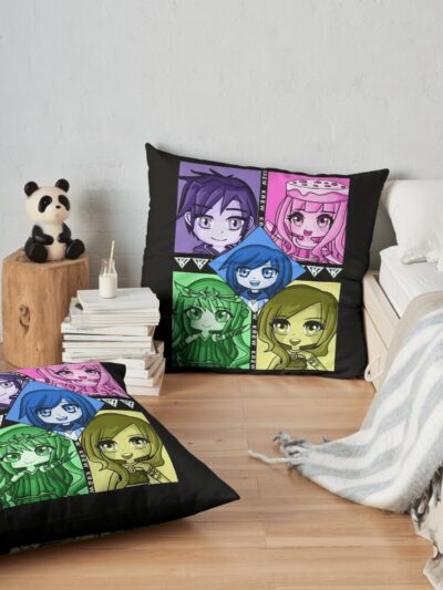 Aesthetic Funneh Krew Throw Pillow Official ItsFunneh Merch