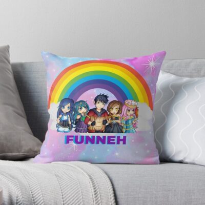 Itsfunneh Krew  Game Throw Pillow Official ItsFunneh Merch