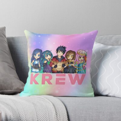 The Krew Throw Pillow Official ItsFunneh Merch