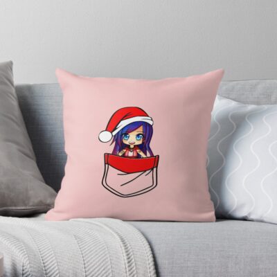 Itsfunneh Santa In Your Pocket Throw Pillow Official ItsFunneh Merch