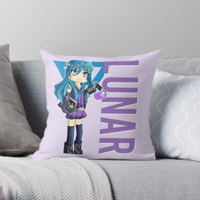 Lunar Itsfunneh Funneh Krew Gamer Fan Art 2022 Throw Pillow Official ItsFunneh Merch