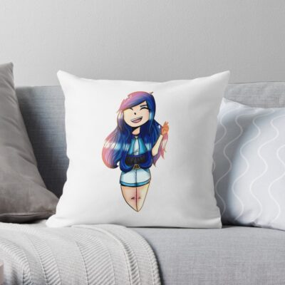 Itsfunneh! Throw Pillow Official ItsFunneh Merch