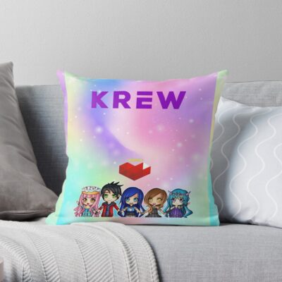 The Krew Throw Pillow Official ItsFunneh Merch