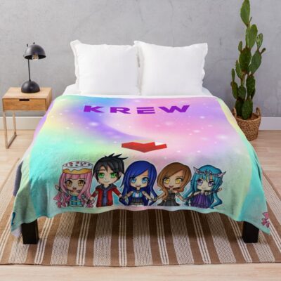 The Krew Throw Blanket Official ItsFunneh Merch