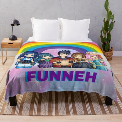 Itsfunneh Krew  Game Throw Blanket Official ItsFunneh Merch