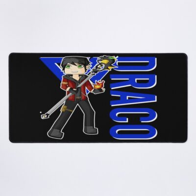 Draco Itsfunneh Funneh Krew Dog Gamer Fan Art 2022 Mouse Pad Official ItsFunneh Merch