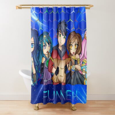 Itsfunneh Krew Shower Curtain Official ItsFunneh Merch