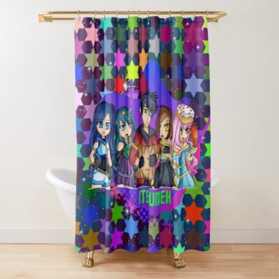 Itsfunneh And The Krew, Stars Shower Curtain Official ItsFunneh Merch