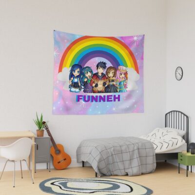 Itsfunneh Krew  Game Tapestry Official ItsFunneh Merch